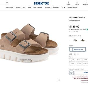 Arizona Chunky Suede Papillo by Birkenstock